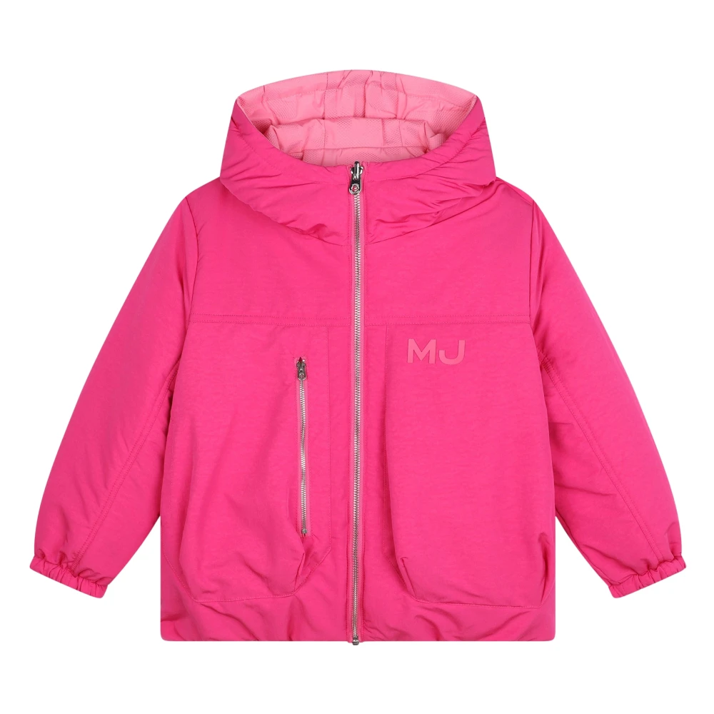 Marc Jacobs Girls Pink Winter Jackets, 5 Y, Reversible Puffer Jacket Princess Dress