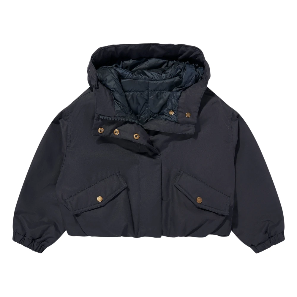 Moncler Girls Blue Winter Jackets, 4 Y, Eucalyptus Jacket