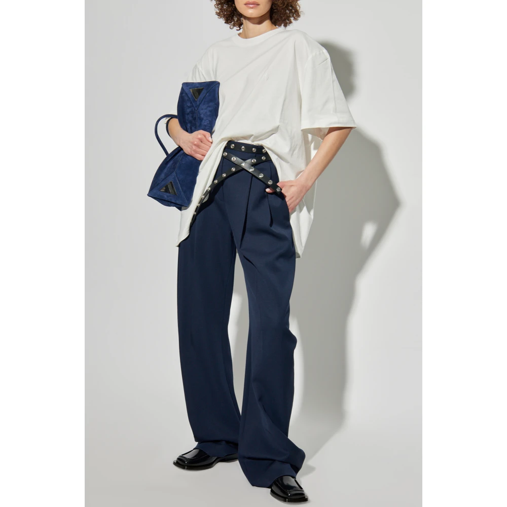 The Attico Wollen broek Blue Dames