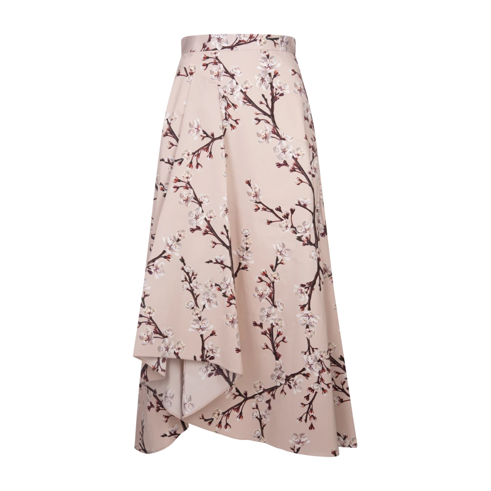 Alexander mcqueen Roze Bloemen Midi Rok Pink Dames