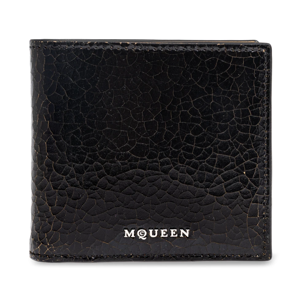 Alexander mcqueen Leren portemonnee Black Heren