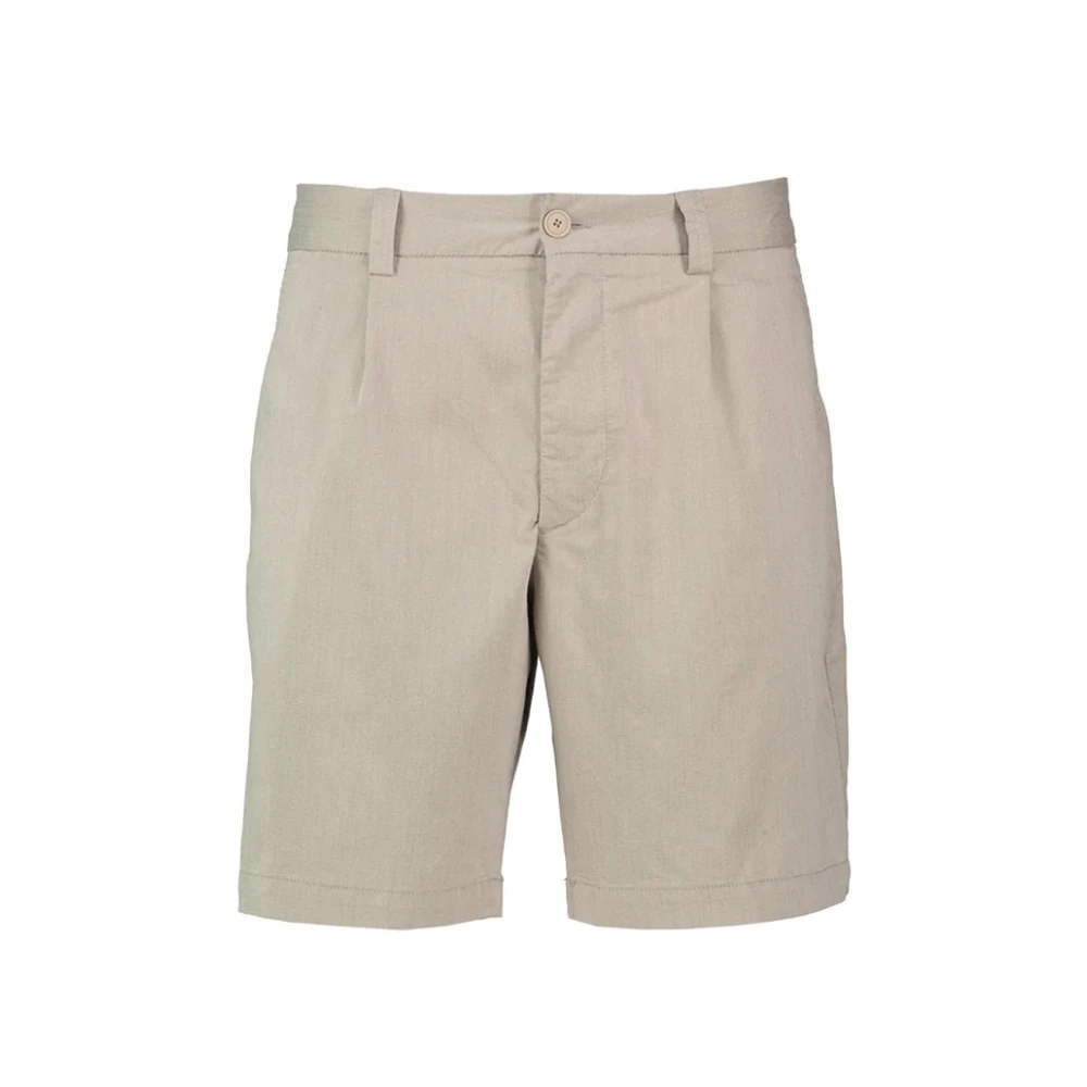 Boss Men's Beige Classic Cotton Bermuda Shorts - Casual Shorts - S - Shorts