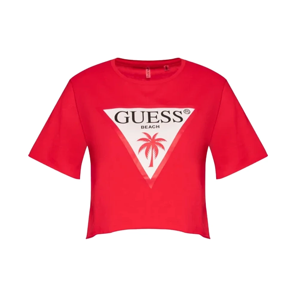 Guess - Tops > T-Shirts - Red - Guess - Modalova