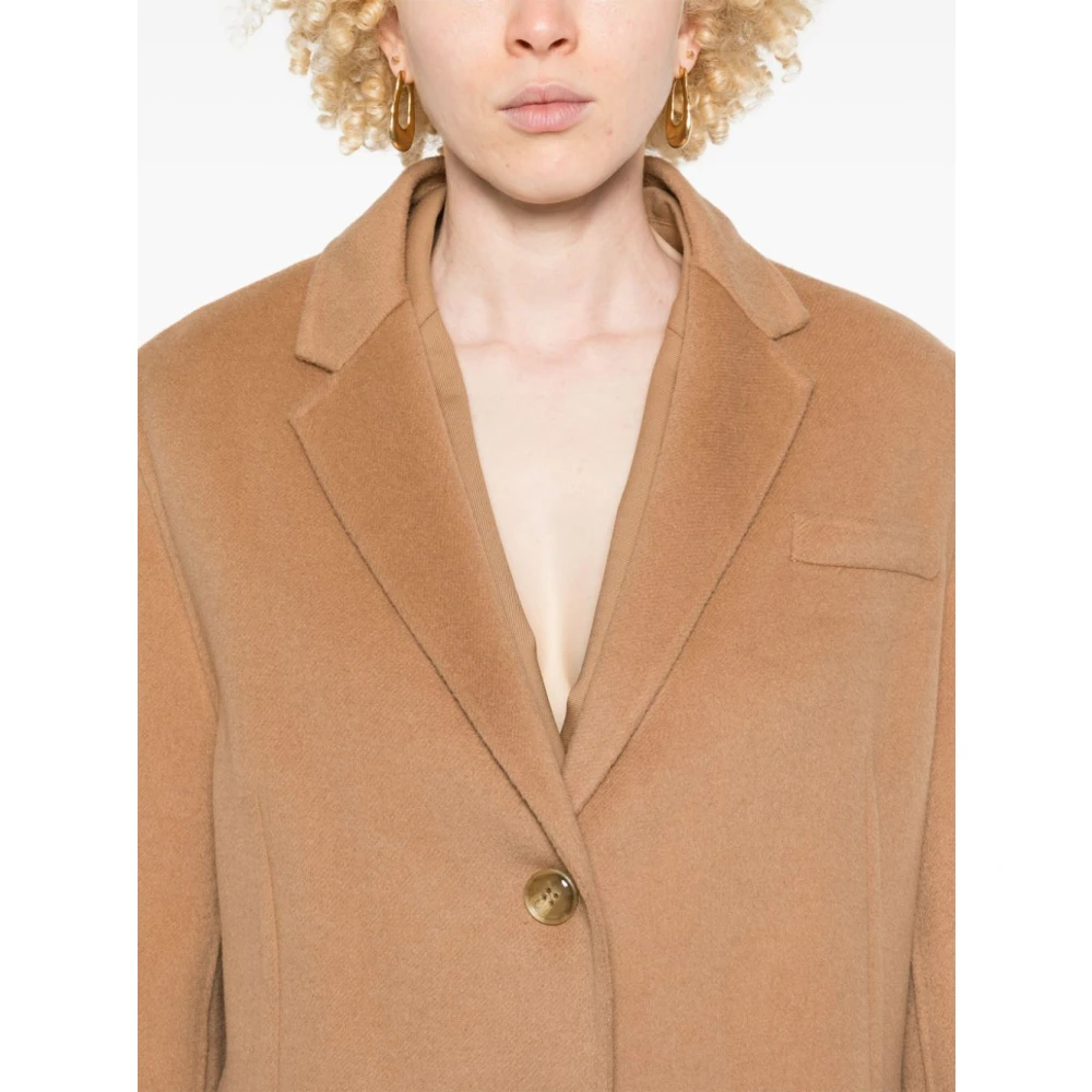 Semicouture Kameelbruine wollen blazer Beige Dames
