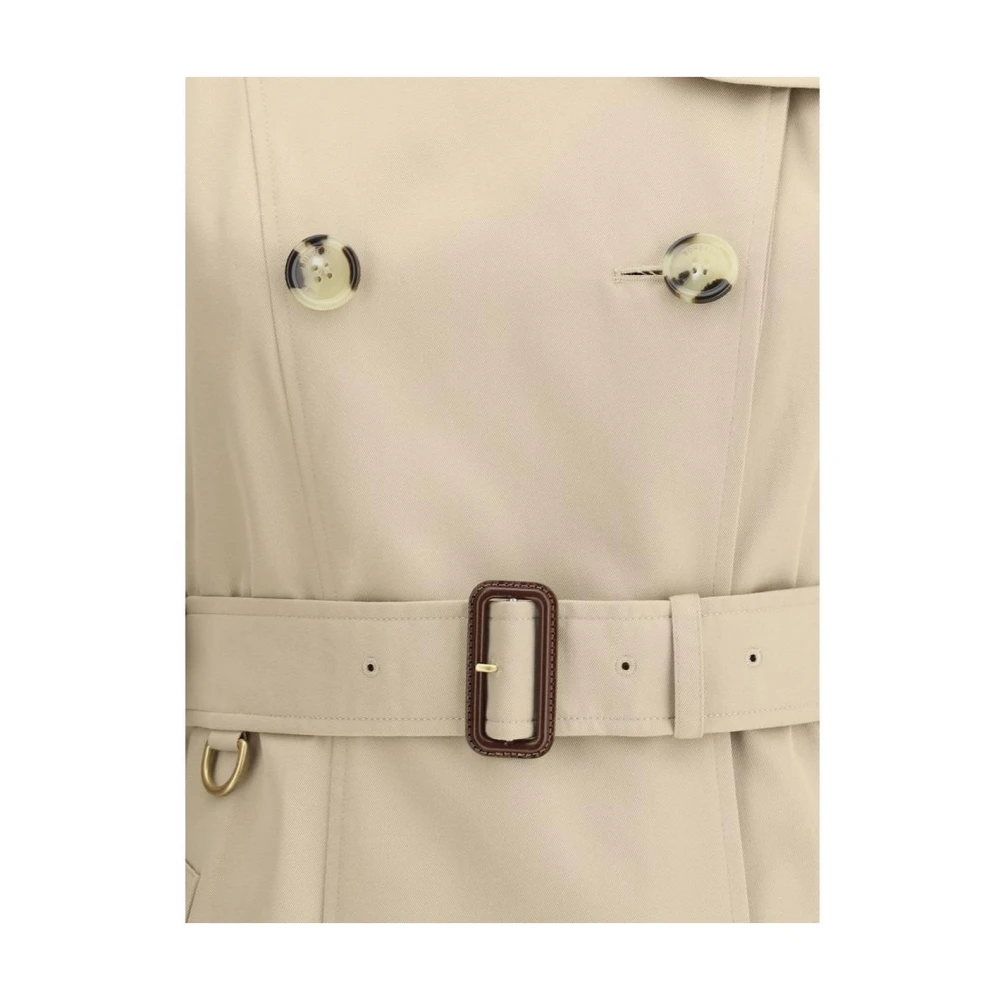 Burberry Elegant Beige Trench Coat Beige Dames