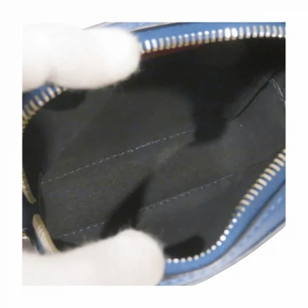 Valentino Vintage Pre-owned Leather shoulder-bags Blue Unisex