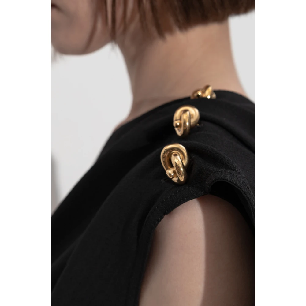 Bottega Veneta Een-schouder jurk Black Dames