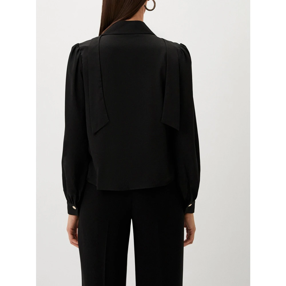 Guess Zwarte Shirt met Lange Mouwen Black Dames