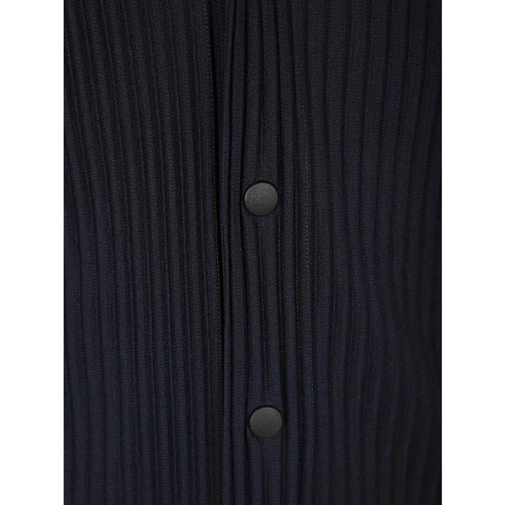 Issey Miyake Navy Basics Cardigan Blue Heren