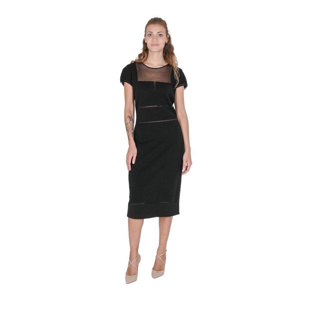 Black Cotton Dress | Salvatore Ferragamo | Midi Dresses | Miinto