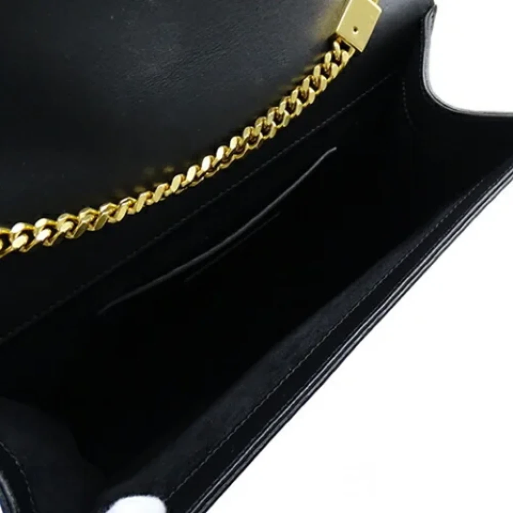 Yves Saint Laurent Vintage Pre-owned Leather shoulder-bags Black Dames