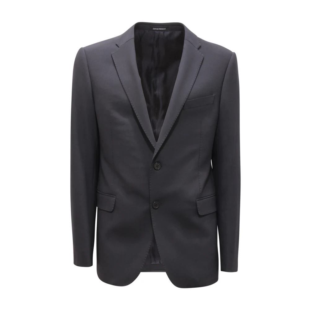 Armani Men's Blue Blazers, L, Wool Suit Emporio M Line Model