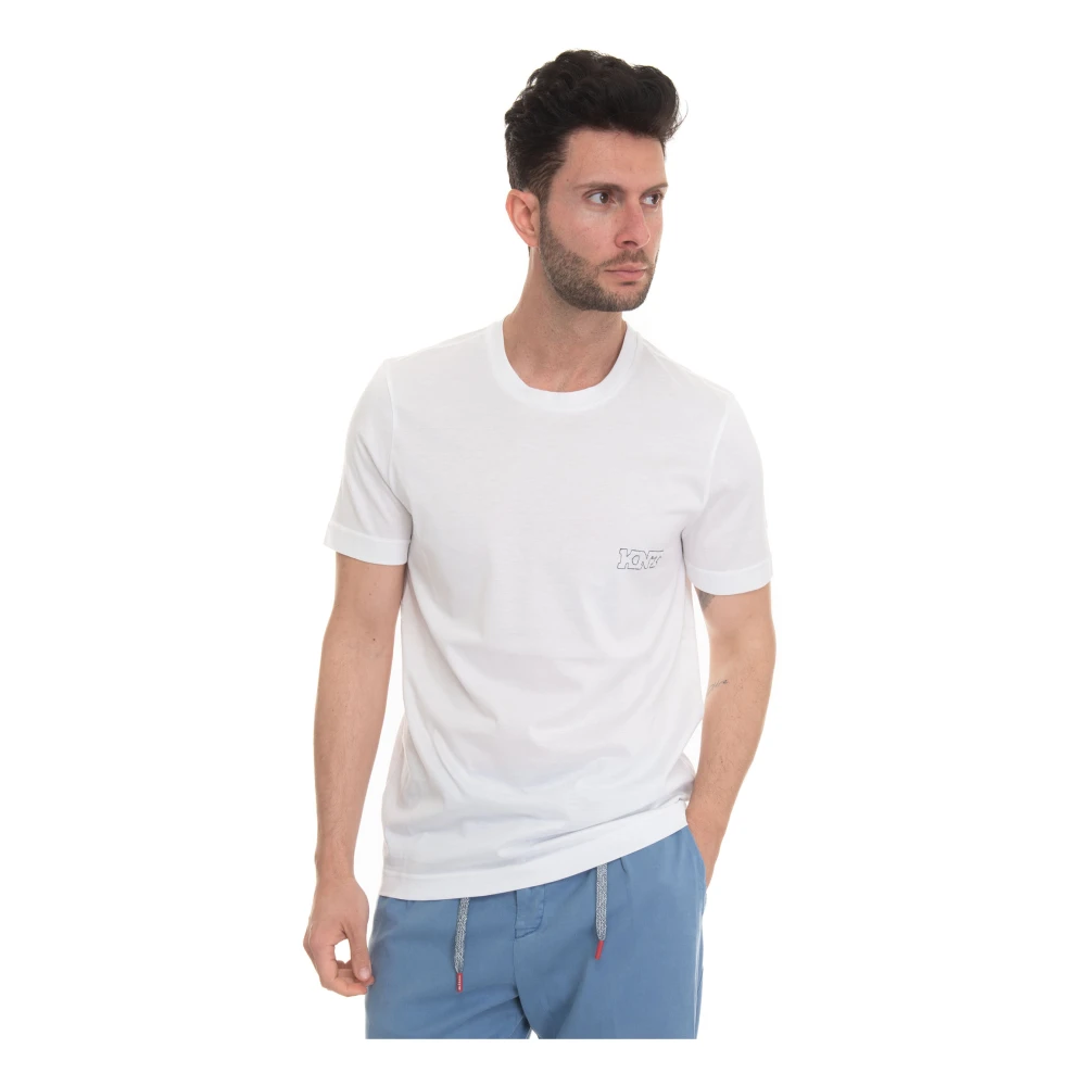 Kiton - Tops > T-Shirts - White - Kiton - Modalova