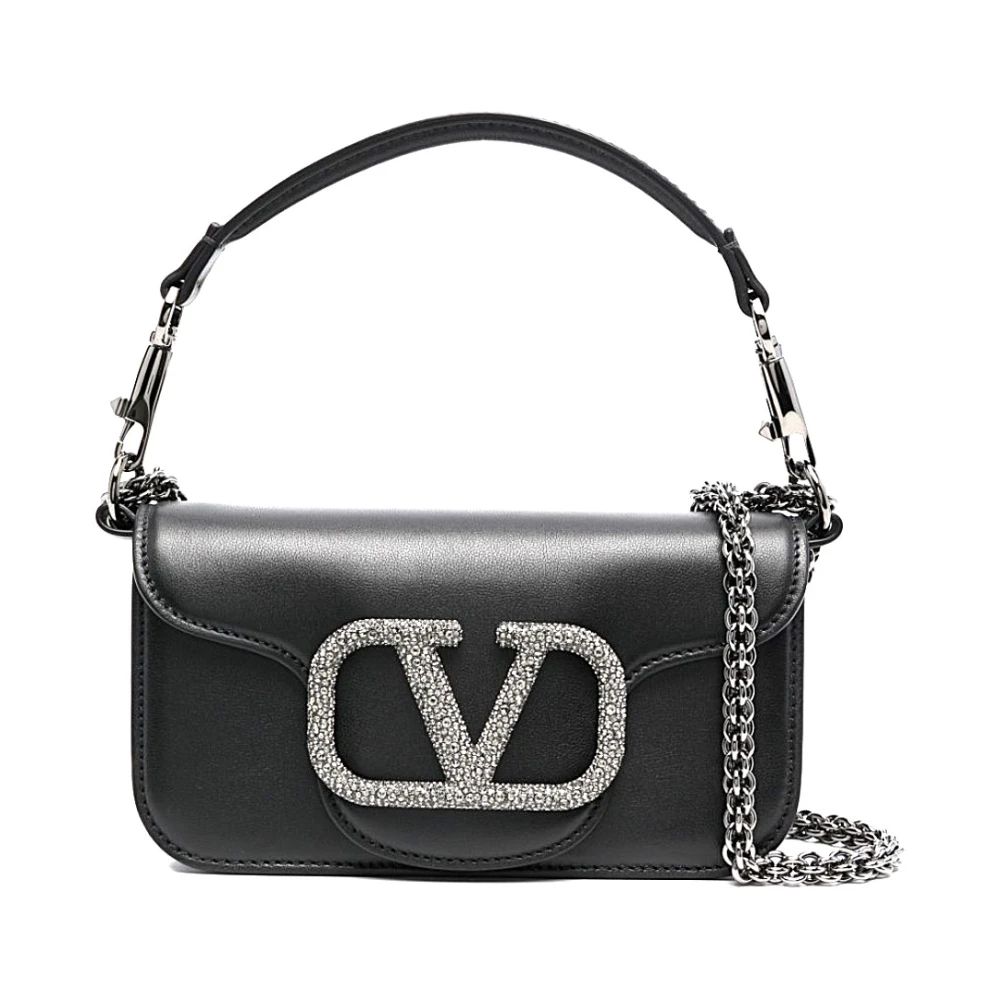 Valentino Garavani Stijlvolle leren tas voor vrouwen Black Dames