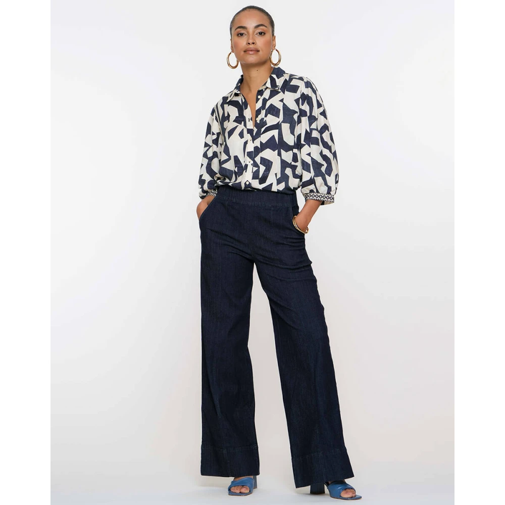 Geisha Elegante Blouse met Lange Mouwen Multicolor Dames