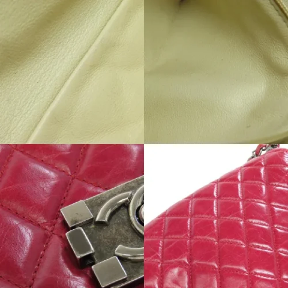 Chanel Vintage Pre-owned Leather shoulder-bags Red Dames