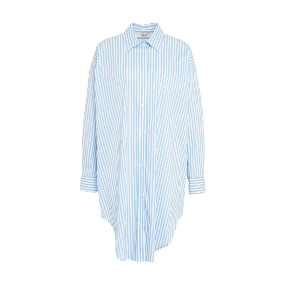 Jucca Gestreepte overhemdjurk Blue Dames