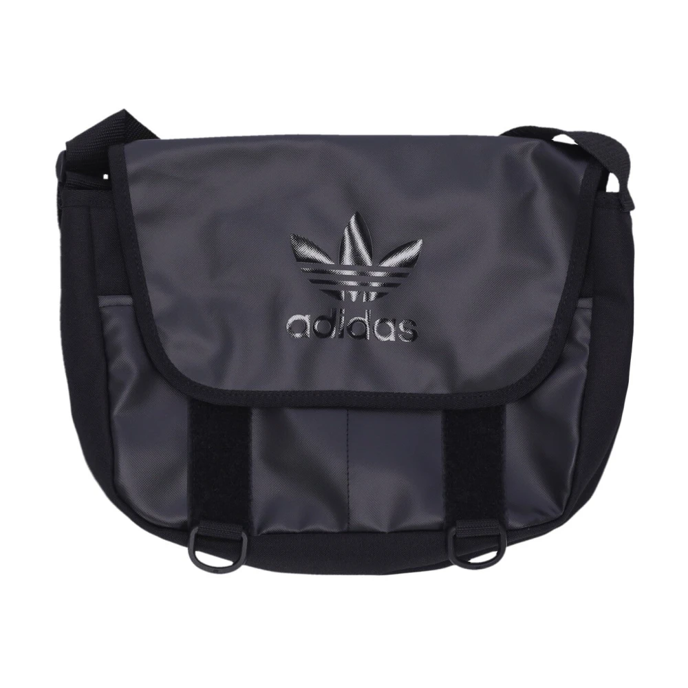 Adidas Zwarte Messenger Schoudertas Stijlvol Black Heren