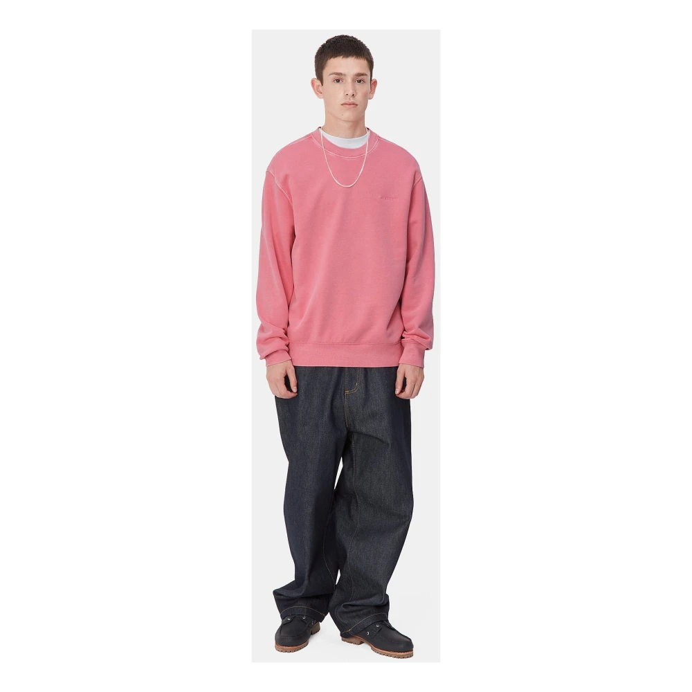 Carhartt WIP Duster Script Sweat Charm Pink Heren