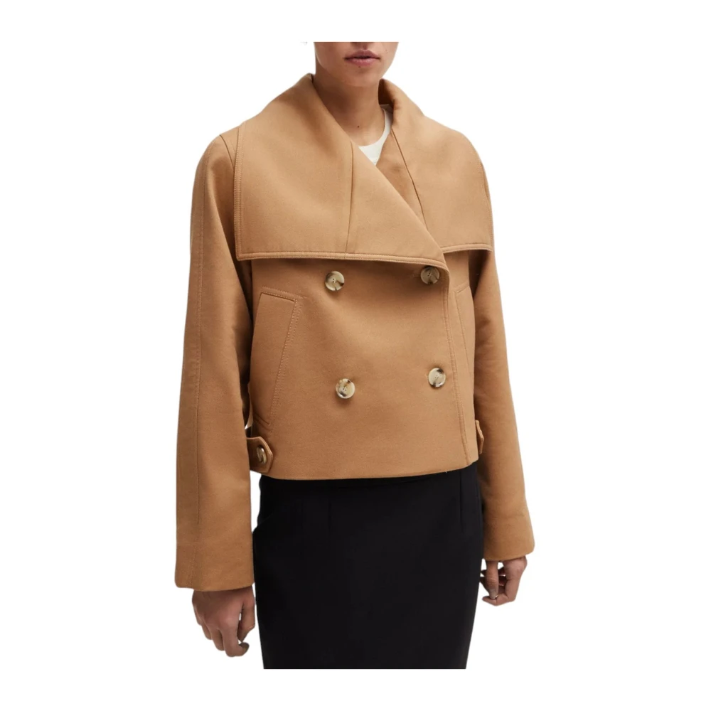 Boss Beige Caspera Jas Brown Dames