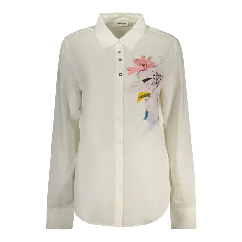 Desigual - Tamesis Langarmshirt - Blouses & Shirts - Damen - Weiß - M - Bild 5