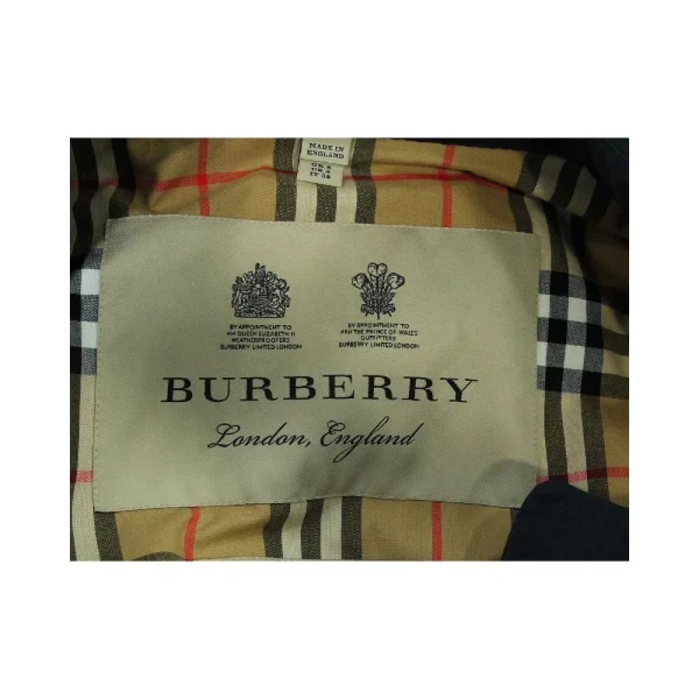 Burberry Vintage Pre-owned Cotton outerwear Blue Dames