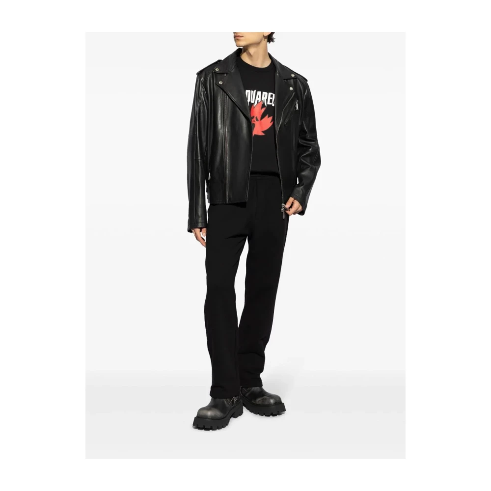 Dsquared2 Stijlvolle Heren T-Shirts & Polos Collectie Black Heren