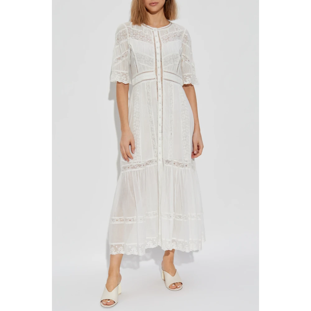 Loveshackfancy Jurk Jovina White Dames