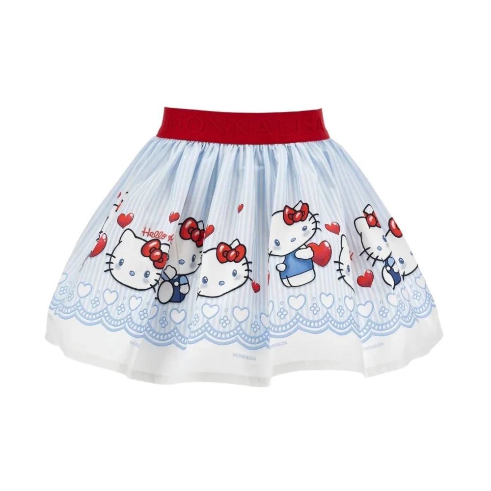 Monnalisa Women's Gonna Con Stampa Hello Kitty