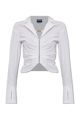 Cotton Shirt with Draping