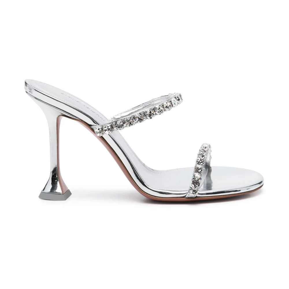 Amina Muaddi Vrouw Grijs Dames, Schoenen, : Maat 37