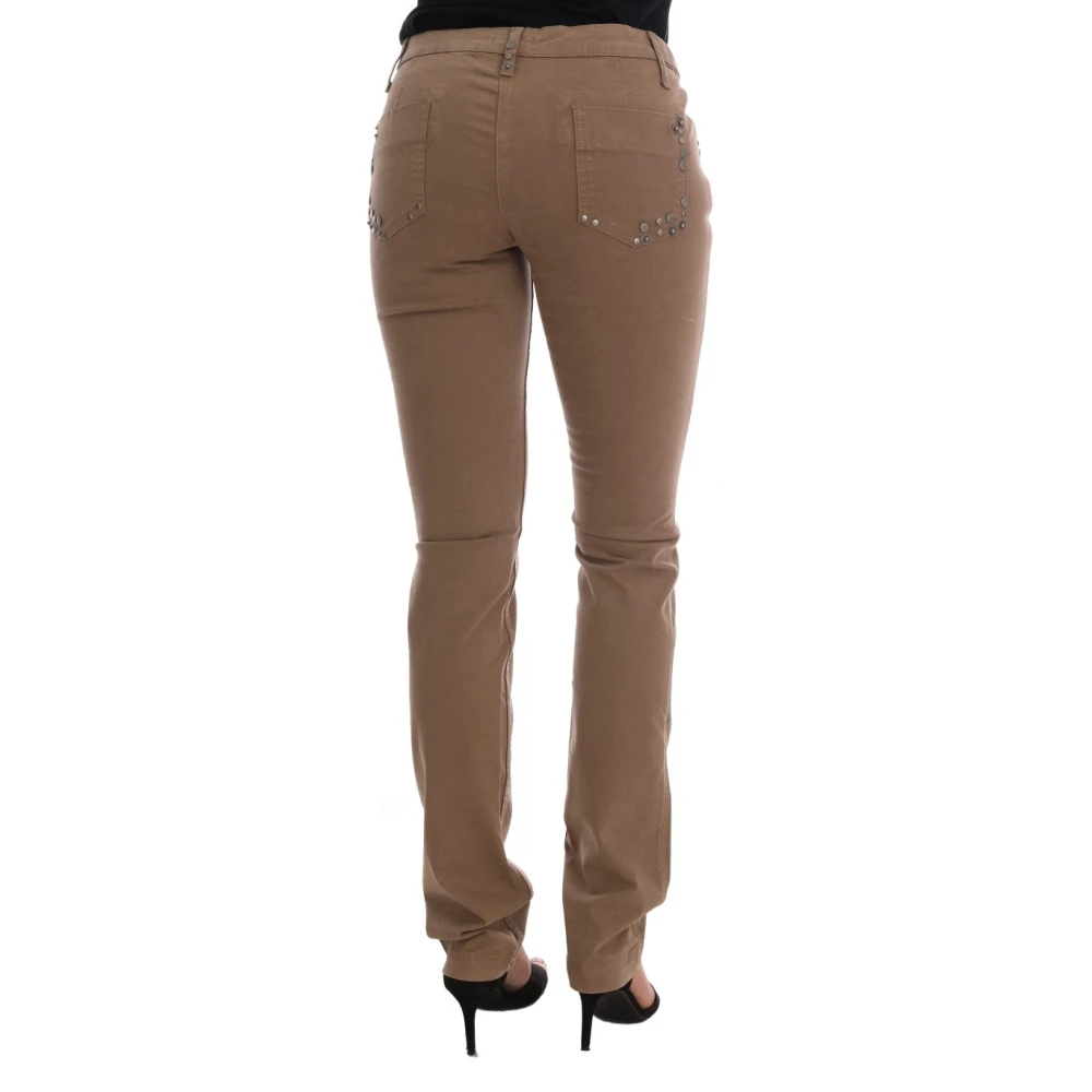 Costume National Beige Super Slim Fit Designer Jeans Beige Dames
