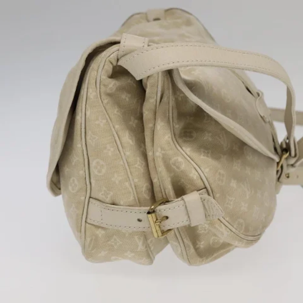 Louis Vuitton Vintage Pre-owned Canvas shoulder-bags Beige Dames