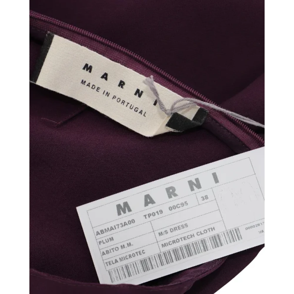 Marni Pre-owned Polyester dresses Purple Dames
