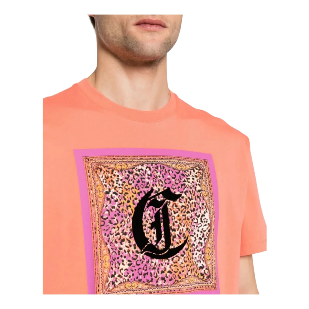 Just Cavalli T-shirts en Polos Pink Heren