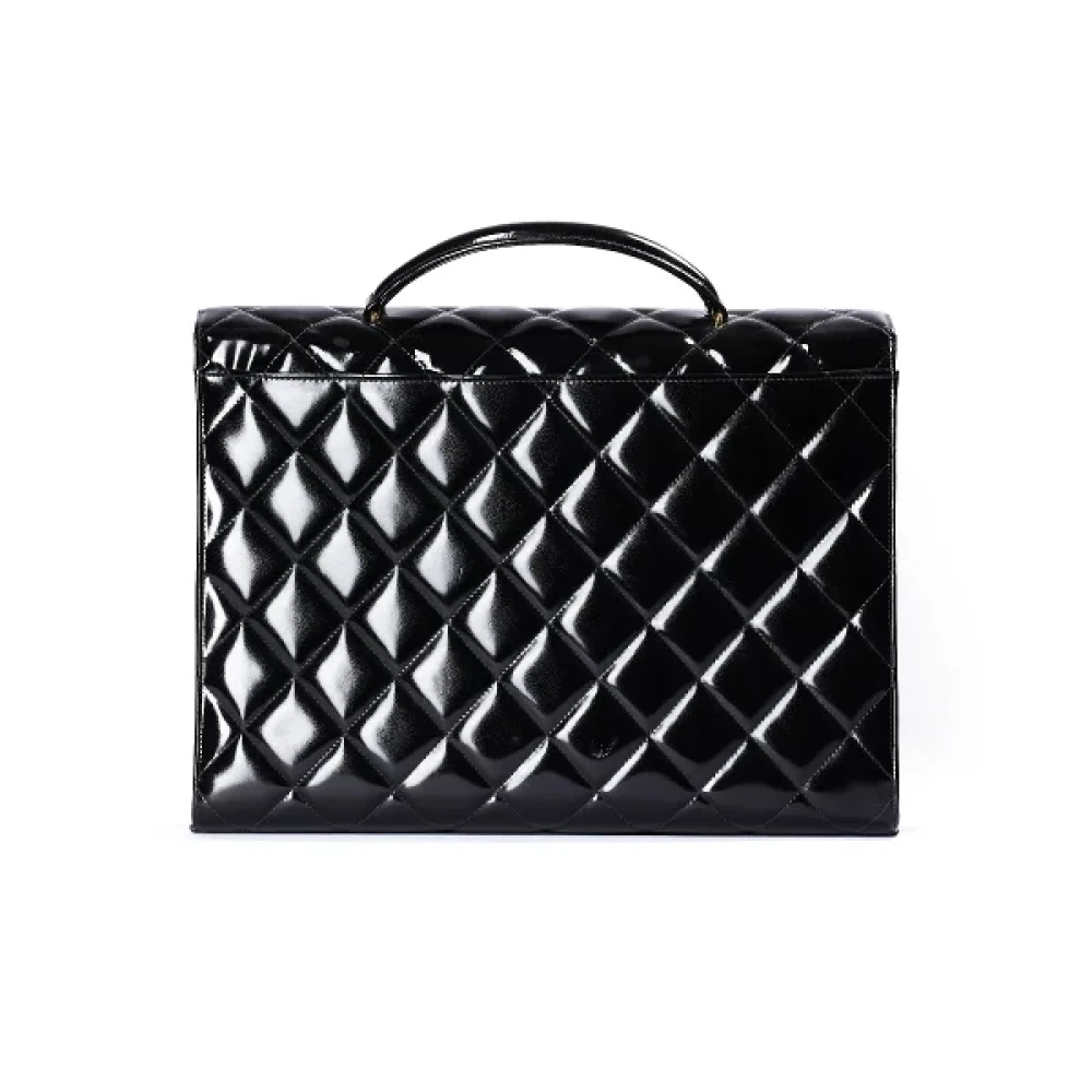 Chanel Vintage Pre-owned Fabric handbags Black Dames