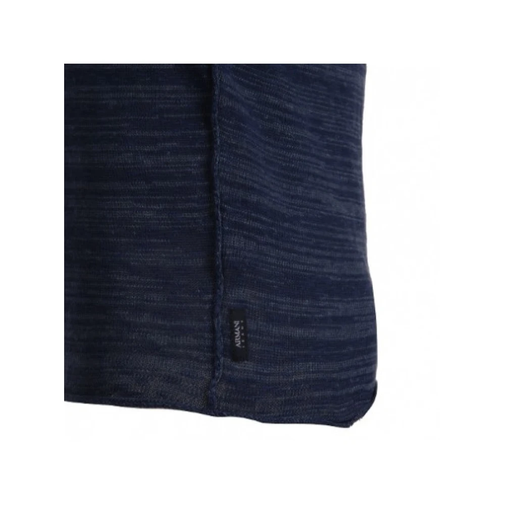 Emporio Armani Ronde Hals Gebreide Trui Blue Heren