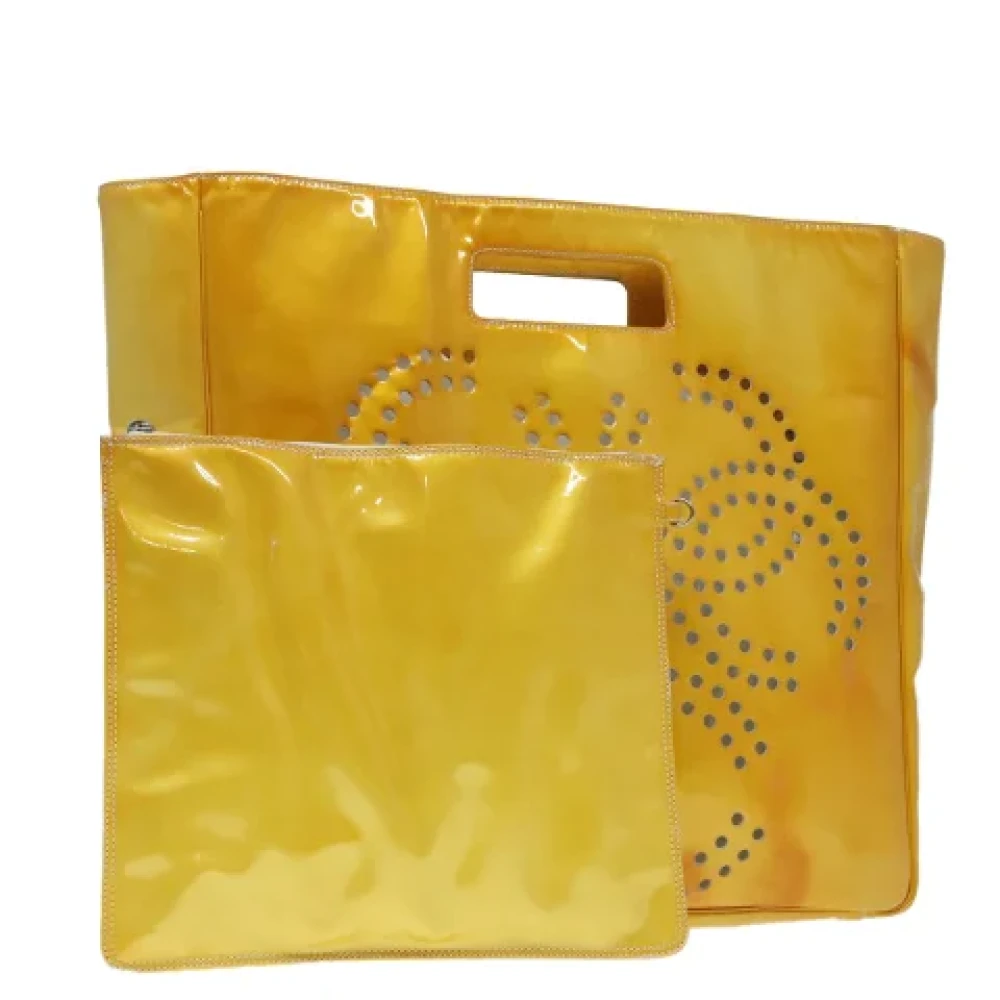 Chanel Vintage Pre-owned Leather chanel-bags Yellow Dames