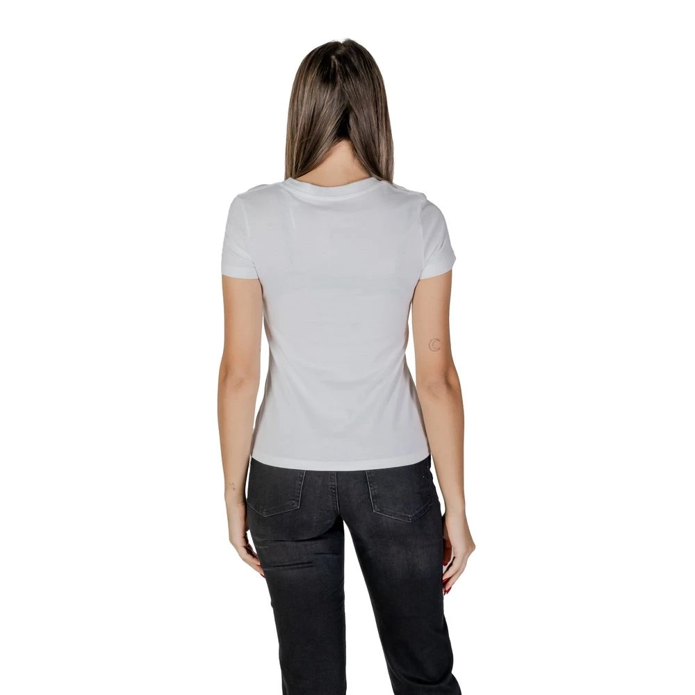 Calvin Klein Jeans Wit Katoenen Dames T-Shirt Lente Zomer White Dames