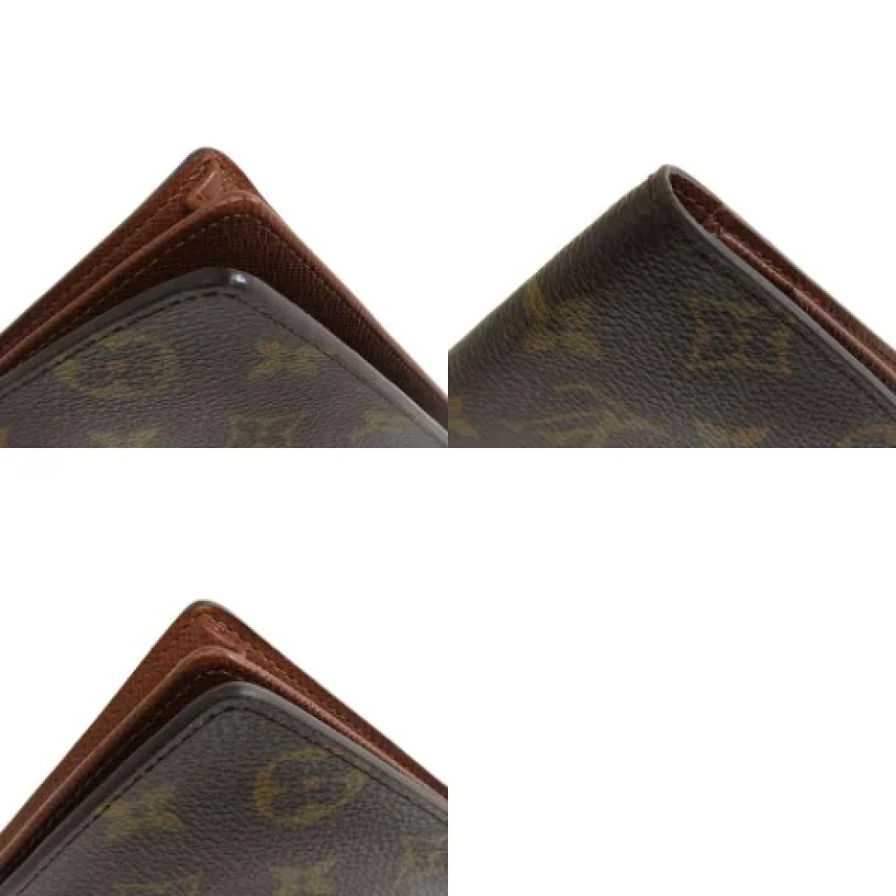Louis Vuitton Vintage Pre-owned Canvas wallets Brown Heren