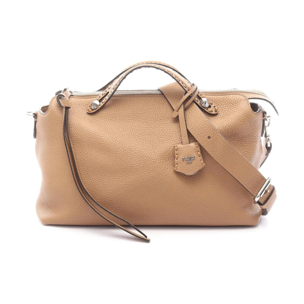 Fendi Vintage Women's Brown Pre-Owned Vintage Leather Satchel Bag