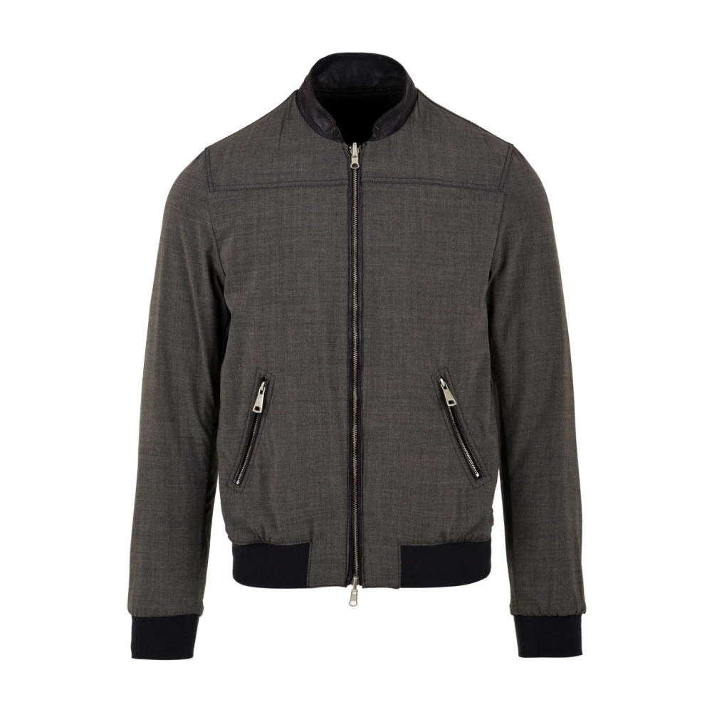 The Jack Leathers Fresco Napl Blue Leren Jas Blue Heren