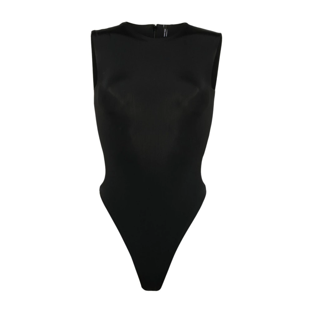 Entire Studios Soot Sleeveless Bodysuit Black Dames