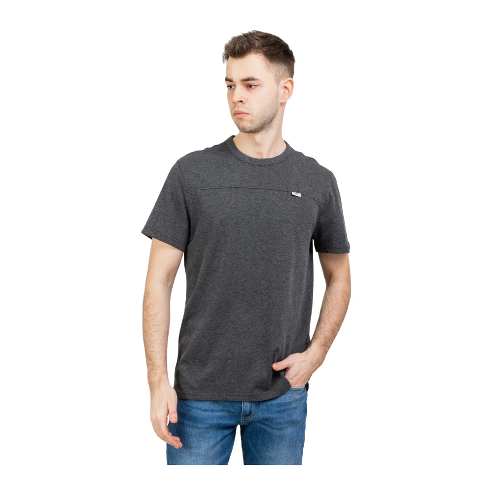 Tommy Hilfiger Heren T-shirt Regular Fit Grijs Gray Heren