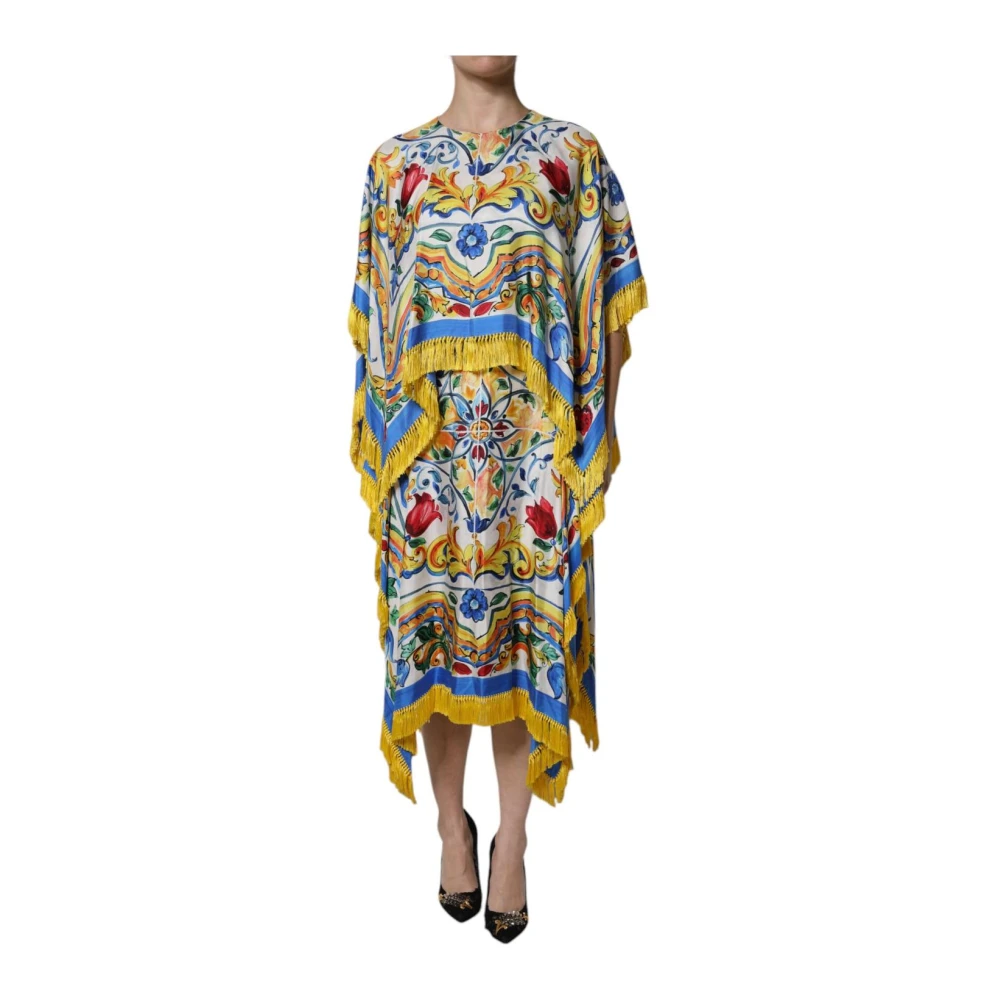 Dolce & Gabbana Women's Multicolor Majolica Print Maxi Dress