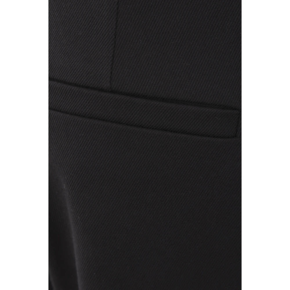 BRUNELLO CUCINELLI Zwarte Stretch Katoenen Broek Black Dames