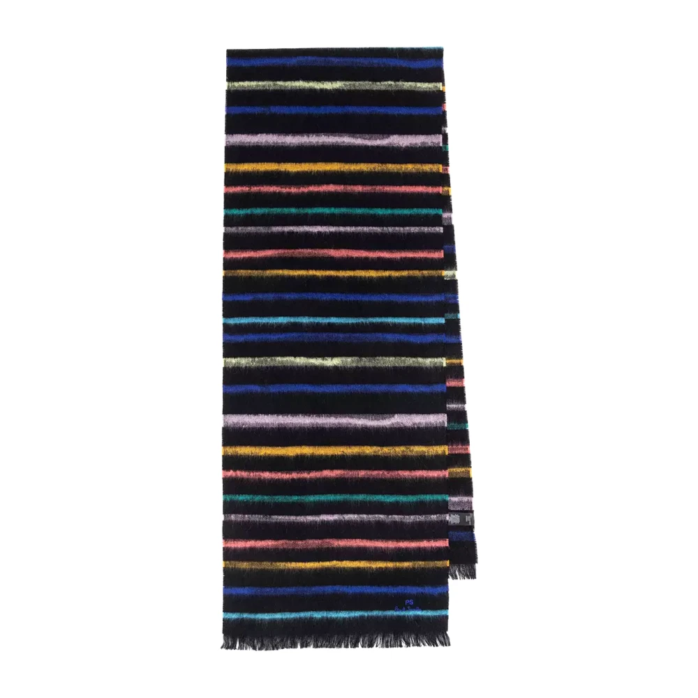 PS By Paul Smith Gestreepte Wol Vierkante Sjaal Multicolor Heren