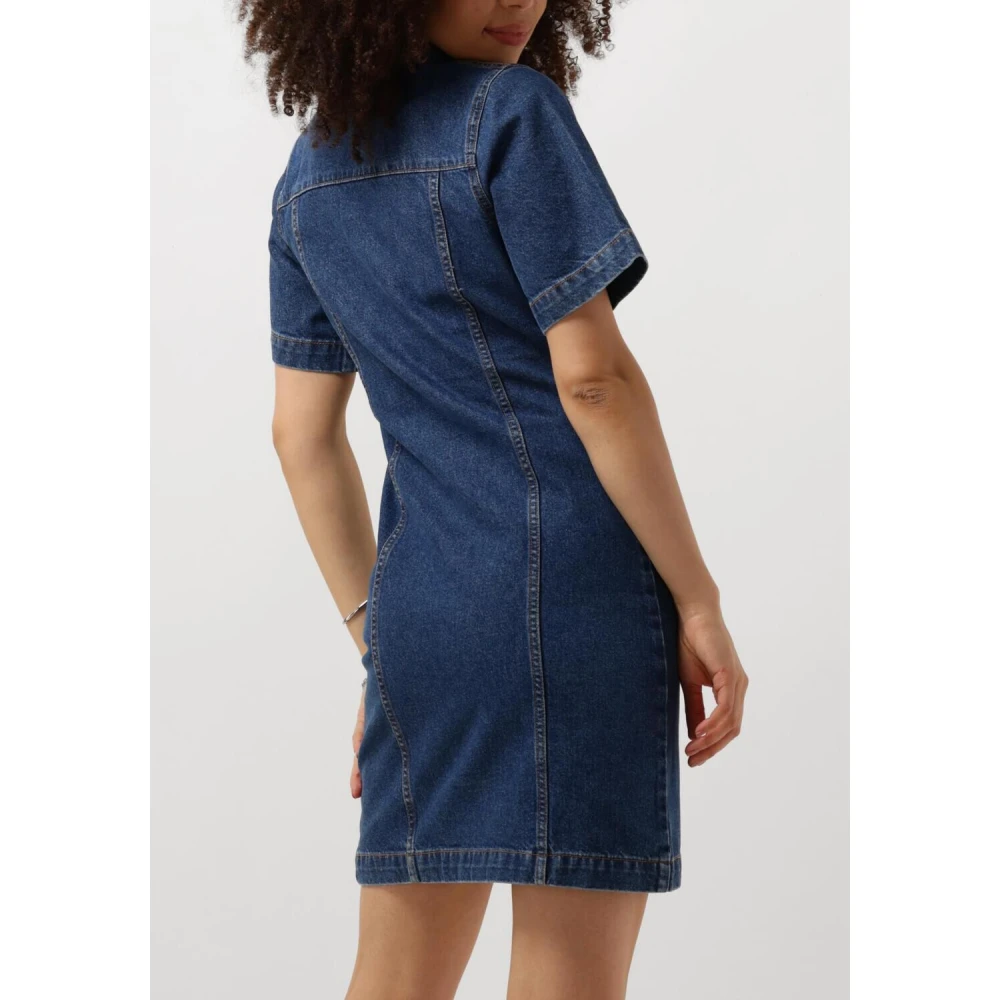 Envii Denim Mini Jurk voor Chique Look Blue Dames