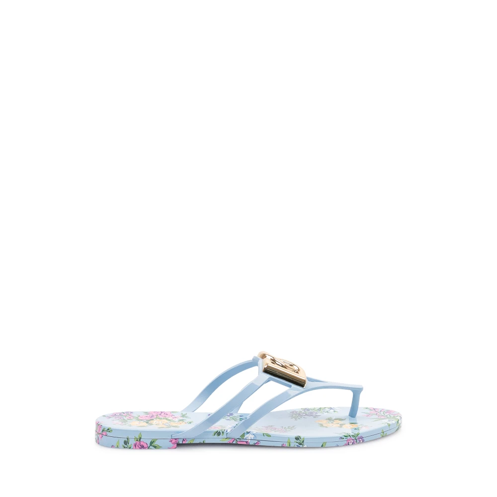 Dolce & Gabbana Floral Thong Sandalen