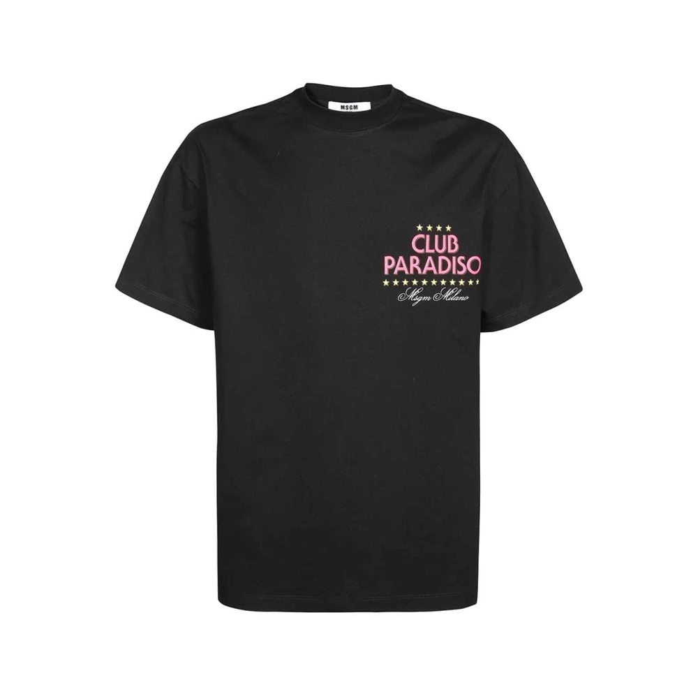 Msgm - Tops > T-Shirts - Black - Msgm - Modalova